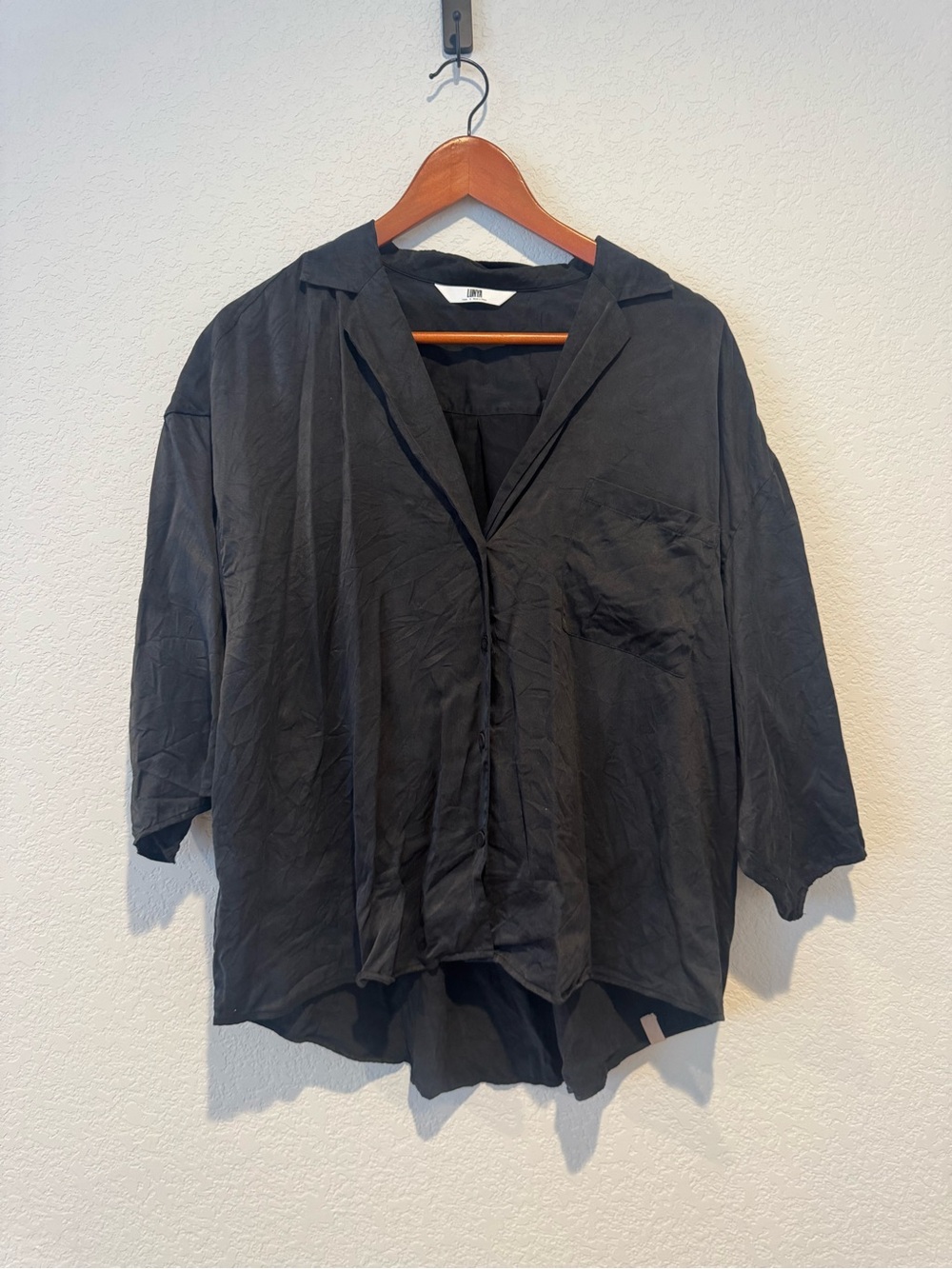 Lunya Washable Silk Button Up Short Set - Picture 3 of 9